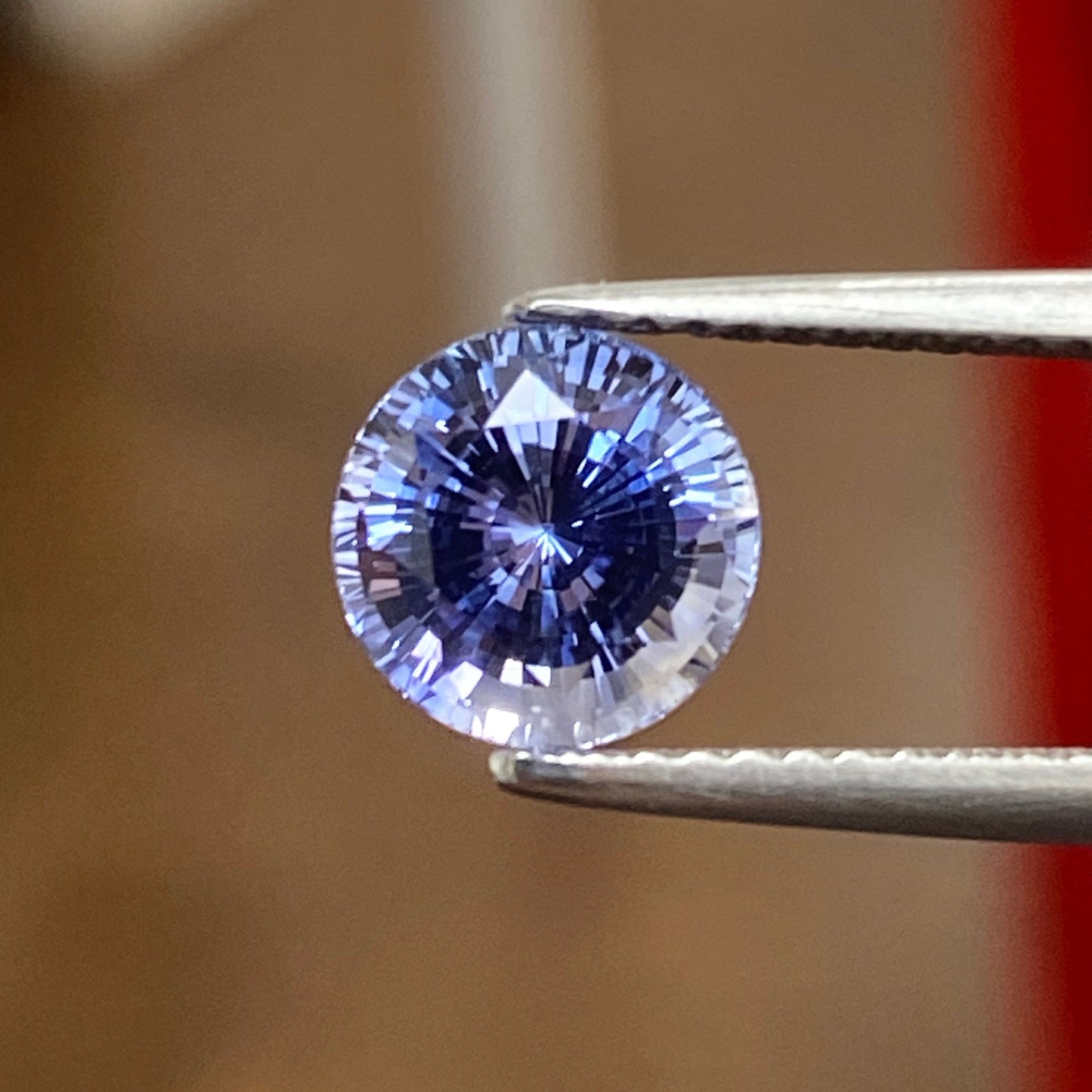 1.98 Carat Round Cut Blue Sapphire