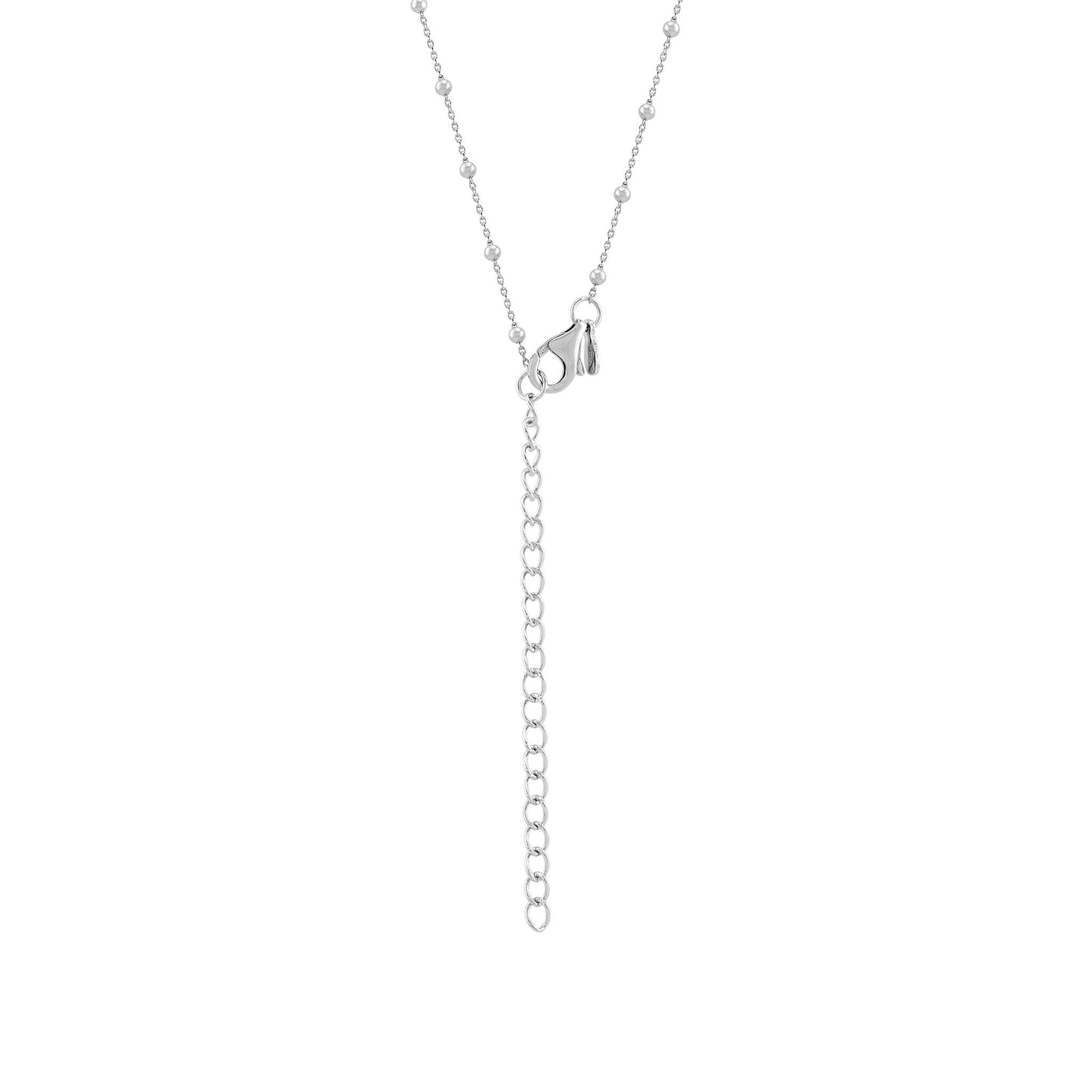 Sterling Silver Madeira Citrine Dramatic Pear Drop Pendant Necklace with Bead Chain, 18 inch