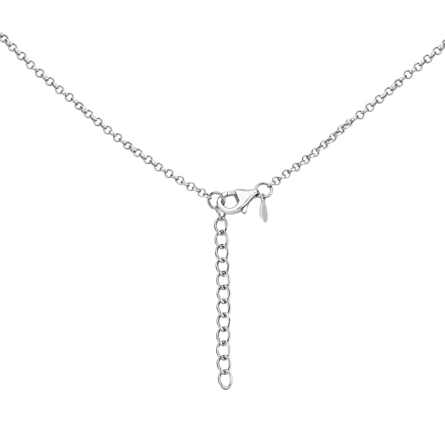GG Collection Sterling Silver Sonoran Turquoise Cabochon Gemstone Station Necklace, 20 Inches