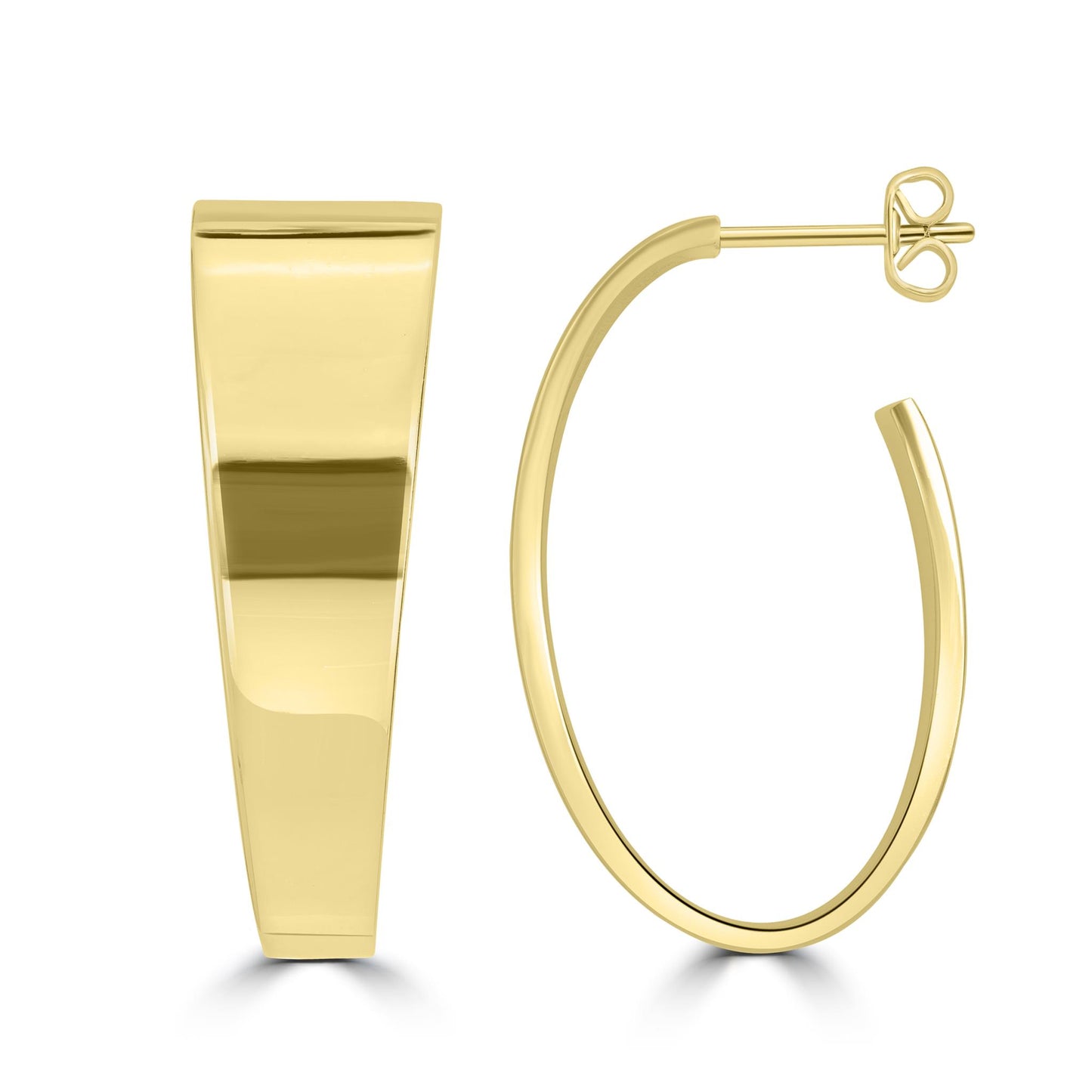 Bob Mackie Jewelry 14K Gold Over Brass Pink Enamel Hoop Earrings