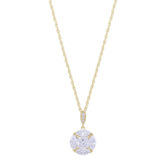 St. Maarten Sterling CZ Pendant with Chain