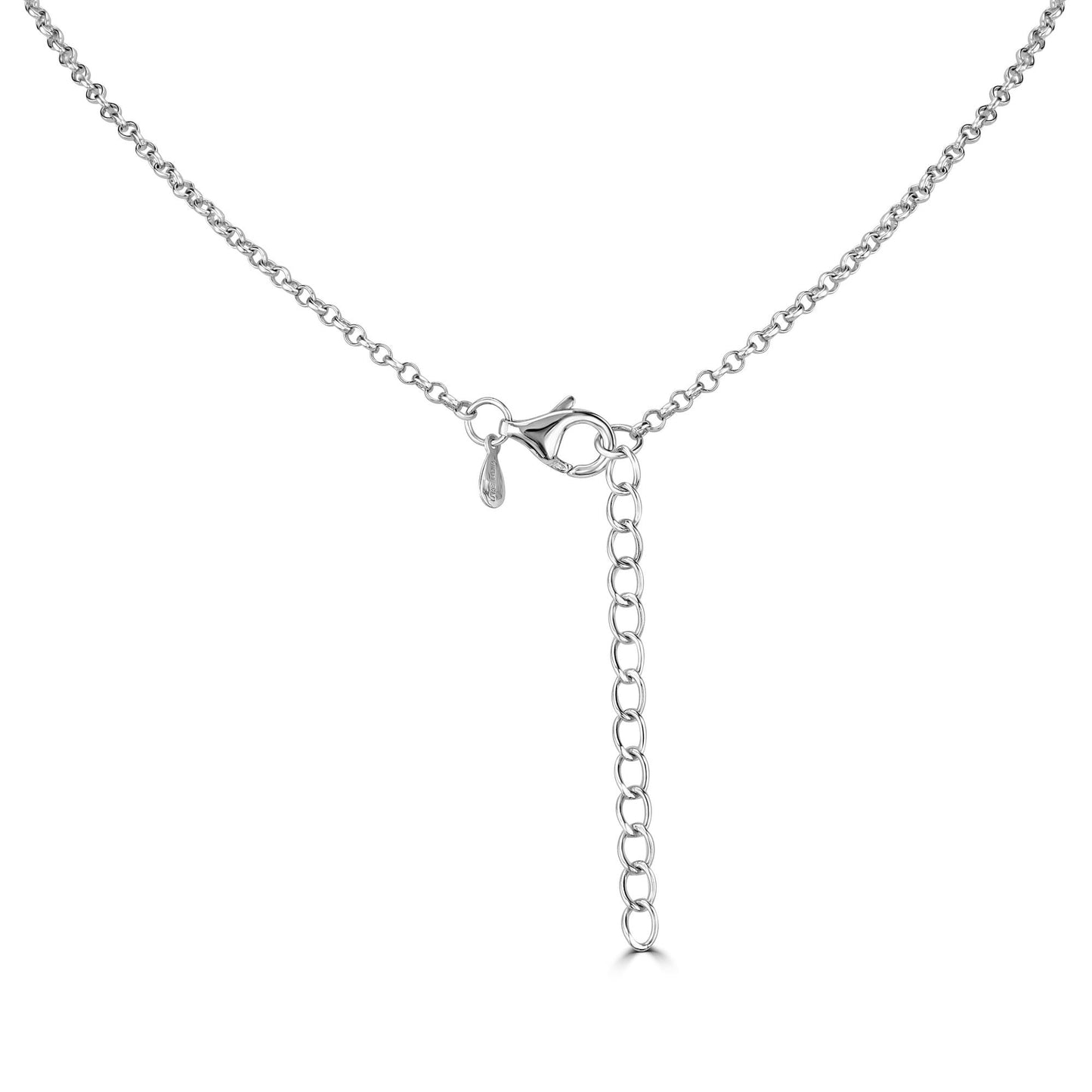 GG Collection  Sterling Silver White Buffalo Pendant Necklace, 20 Inches