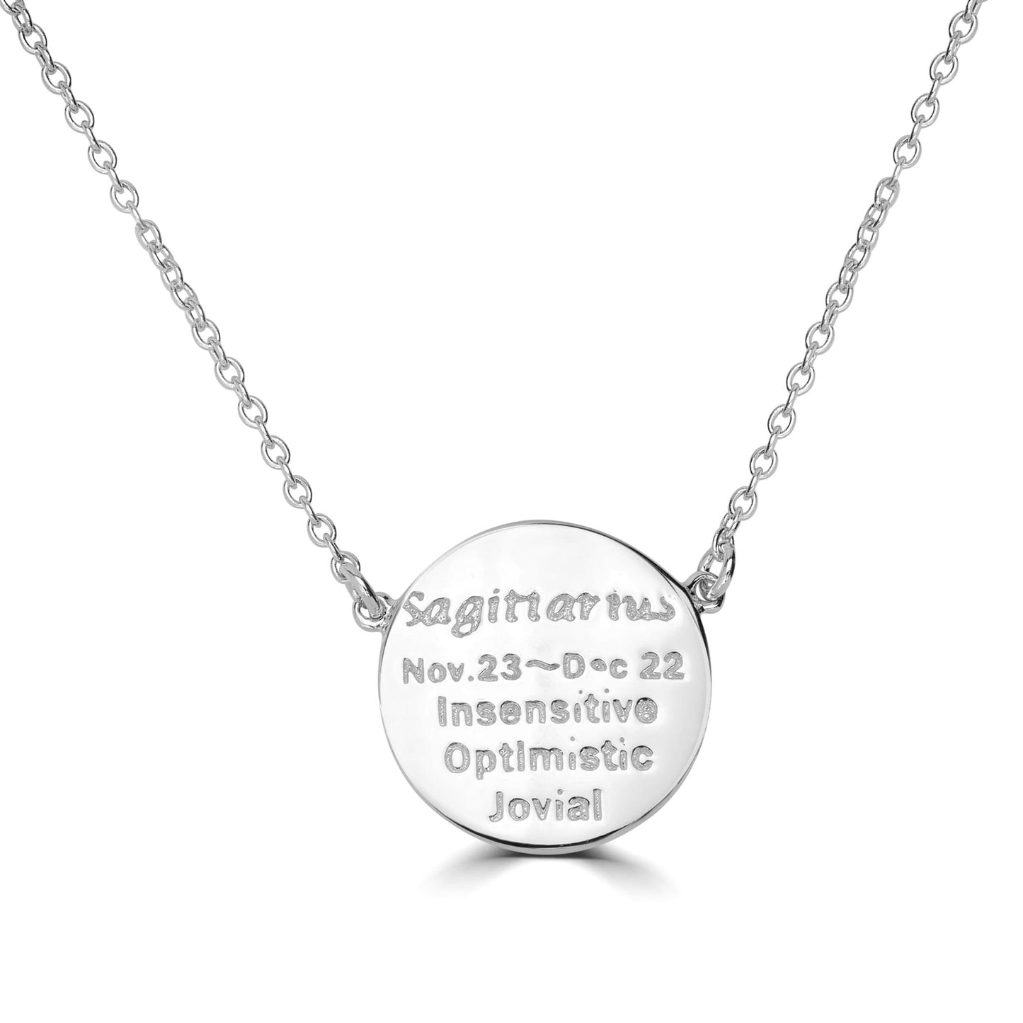 Gemistry Sterling Silver Sagittarius Zodiac Crystal Pendant Necklace, 16 Inches
