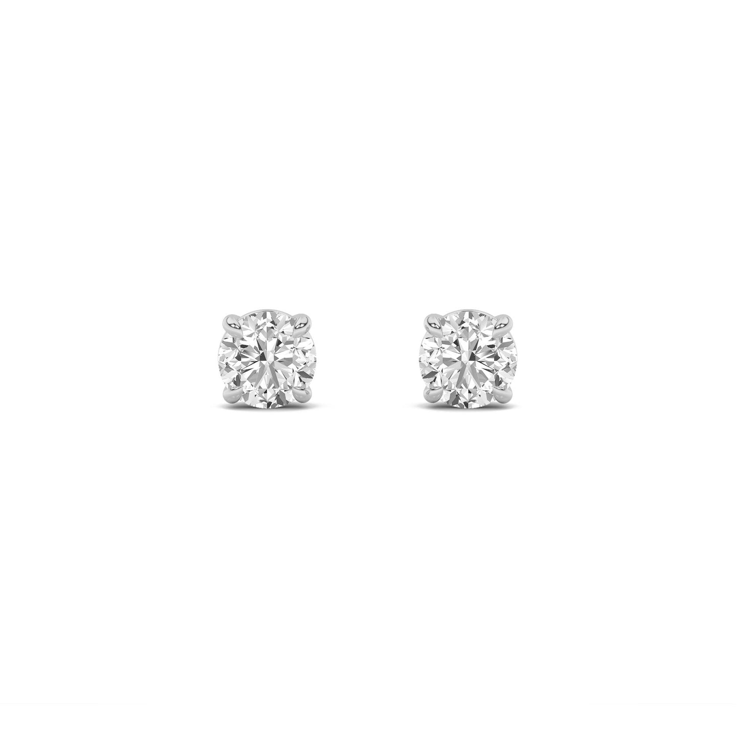 14K White Gold 2.0 CTTW Lab Grown Diamond Stud Earrings