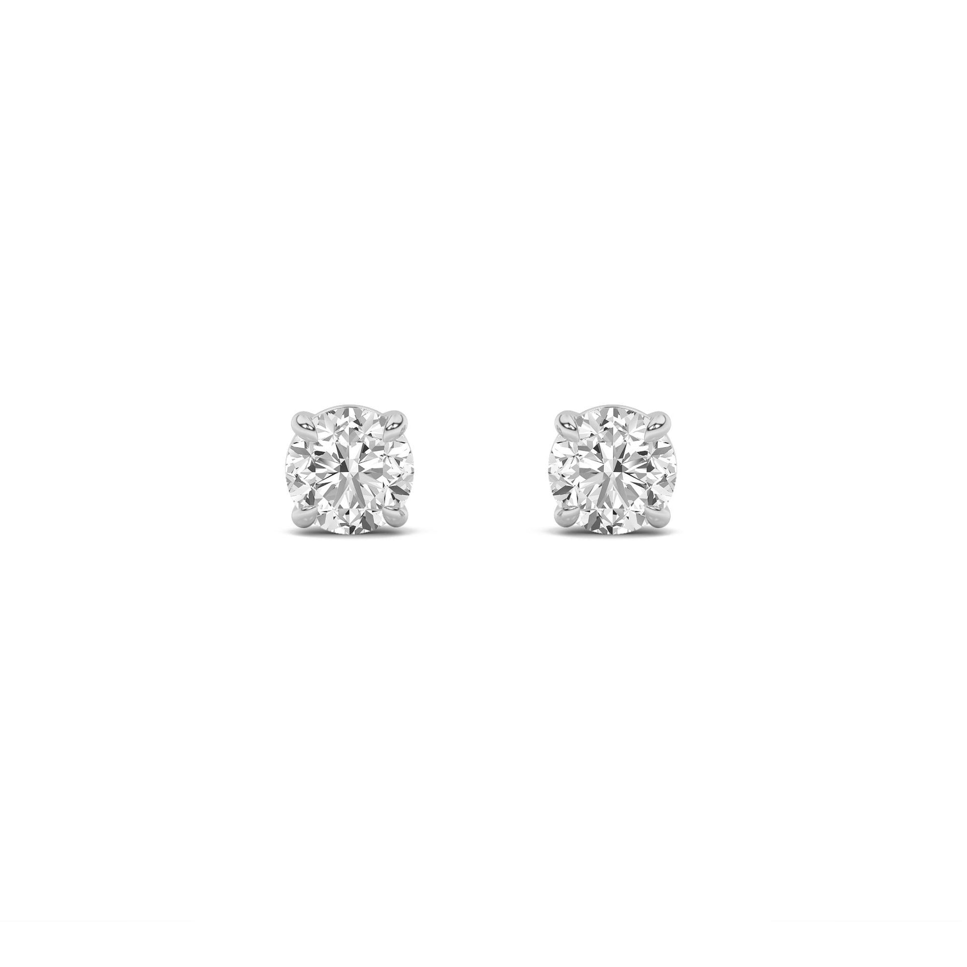 14K White Gold 2.0 CTTW Lab Grown Diamond Stud Earrings