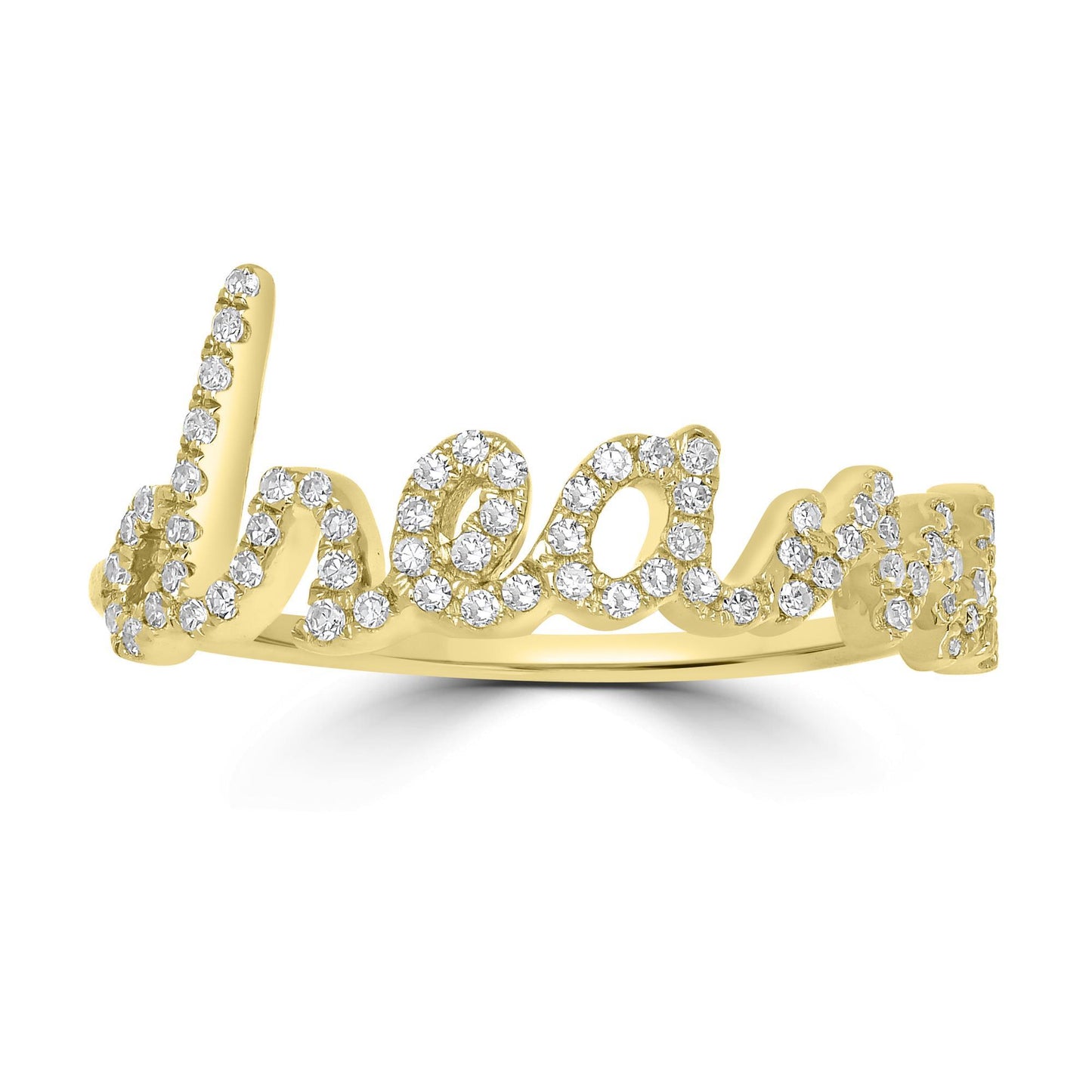 14K Gold Round Diamond Dream Ring, .2 Carats, Sizes 6 to 8