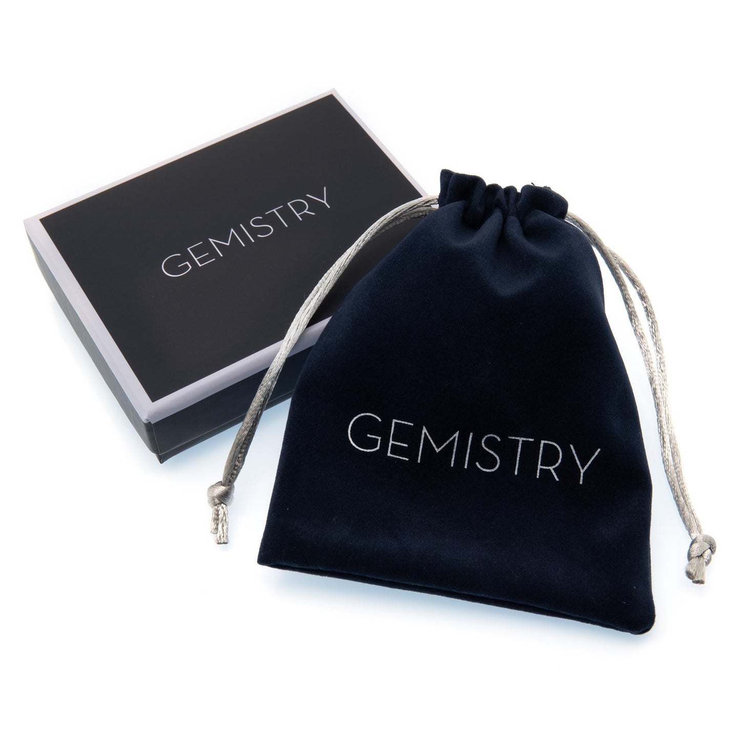 Gemistry Audrey Round Genuine White Topaz Asymmetrical Bar Necklace