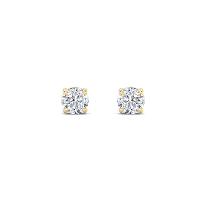 14K Gold 5.0 CTTW Lab Grown Diamond Round Stud Earrings