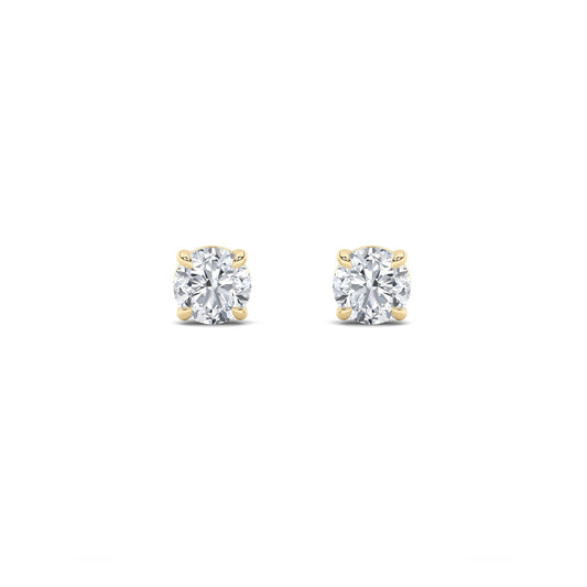 14K Gold 5.0 CTTW Lab Grown Diamond Round Stud Earrings