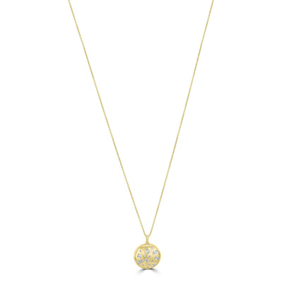 Kathy Levine 14K Gold-Plated Sterling Silver Cubic Zirconia Multi-Stone Pendant Necklace