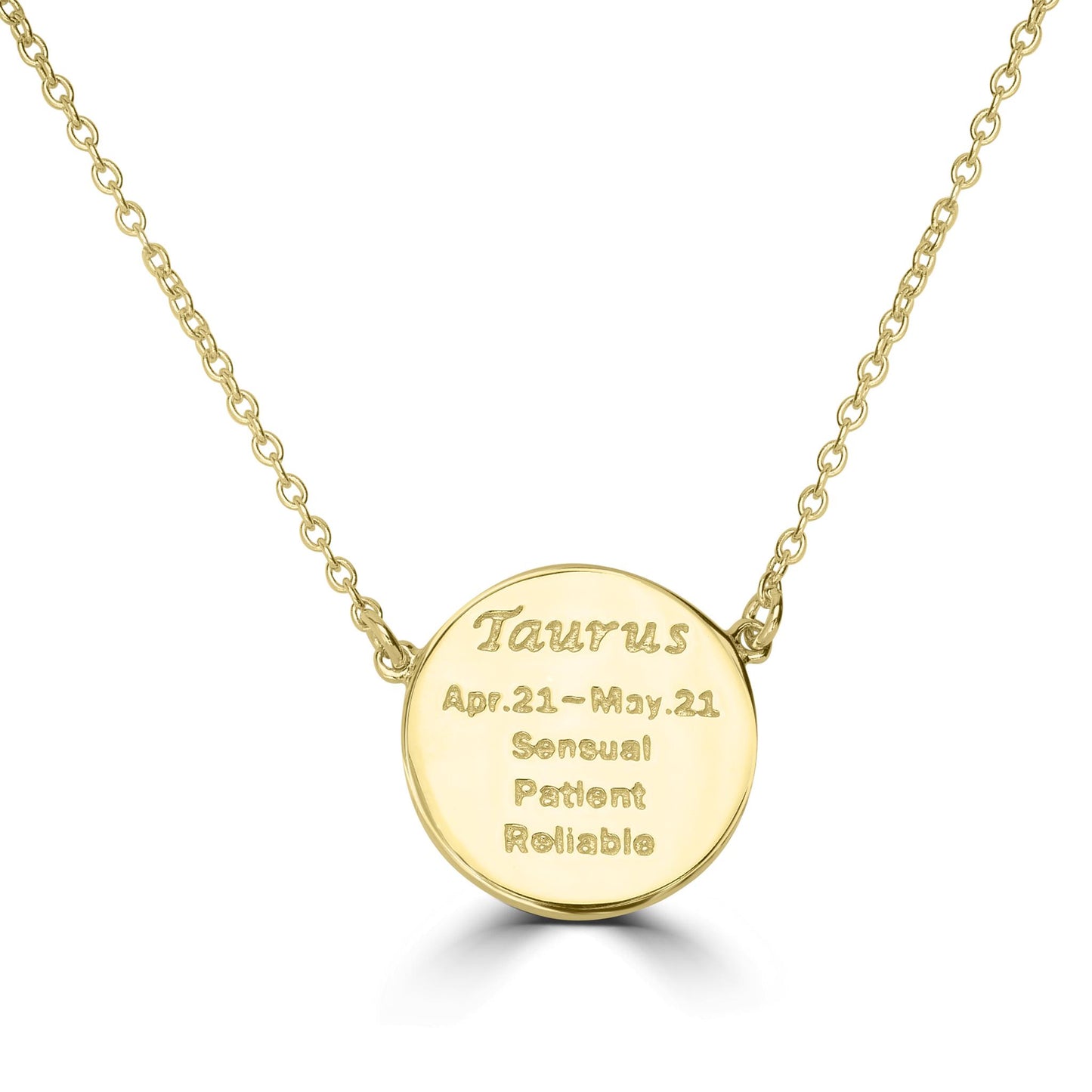 Gemistry 14k Gold Over Sterling Silver Taurus Zodiac Crystal Pendant Necklace, 16 Inches