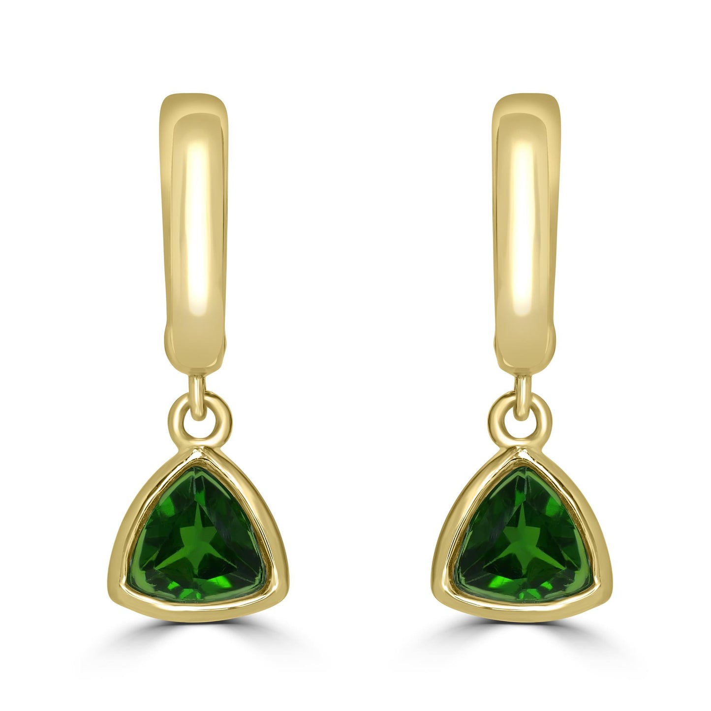 Gemistry Womens or Girls 925 Sterling Silver Genuine Chrome Diopside Dangle Earrings.0.82 CT TW. Gemstone and Birthstone Jewelry Gift For Her. Birthday|Wedding|Anniversary.