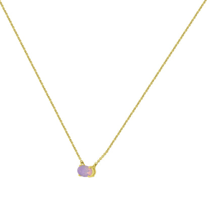 Gemistry Classic Womens or Girls 14K Yellow Gold Genuine Gemstone Pendant Necklace. Birthstone Jewelry Gift for Her. Birthday| Wedding | Anniversary