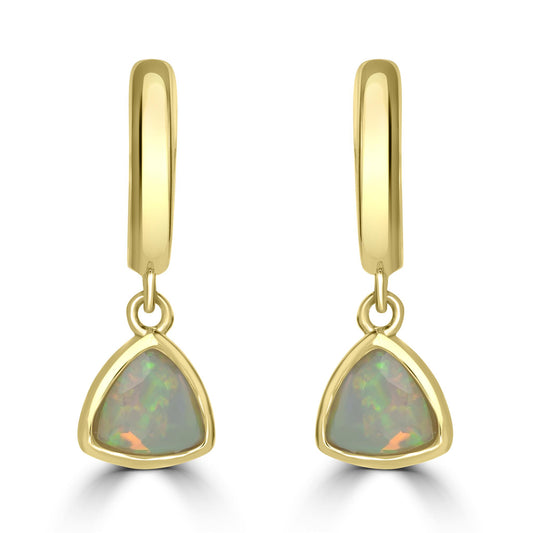 Gemistry Womens or Girls 925 Sterling Silver Genuine Opal Dangle Earrings.0.48 CT TW. Gemstone and Birthstone Jewelry Gift For Her. Birthday|Wedding|Anniversary.