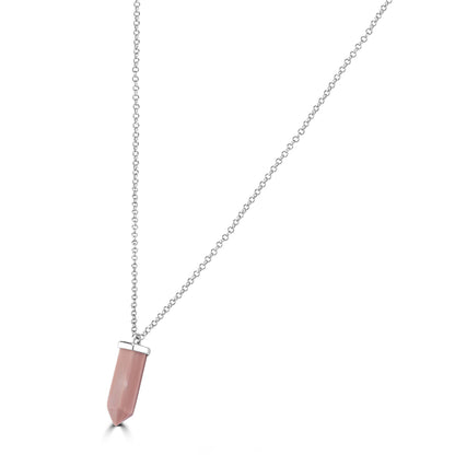 GG Collection Fancy Pink Opal Pendant Necklace, 20 Inches