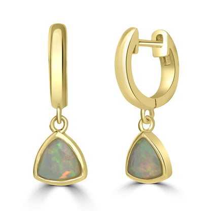 Gemistry Womens or Girls 925 Sterling Silver Genuine Opal Dangle Earrings.0.48 CT TW. Gemstone and Birthstone Jewelry Gift For Her. Birthday|Wedding|Anniversary.