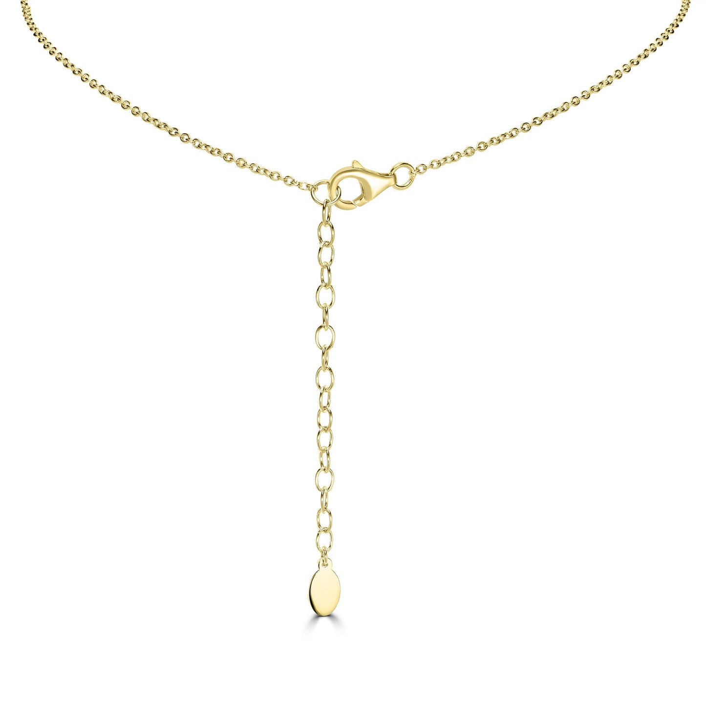 Kathy Levine 14K Gold-Plated Sterling Silver Cubic Zirconia Princess Cut Necklace