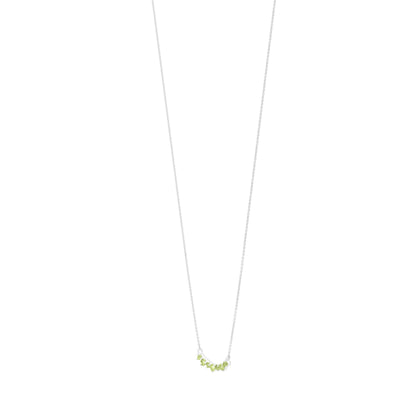 Gemistry Womens or Girls 14K Gold Girl Genuine Peridot Stone Pendant Necklace with 18 Inch Cable Chain Birthstone Jewelry Gift For Her Birthday | Wedding | Anniversary