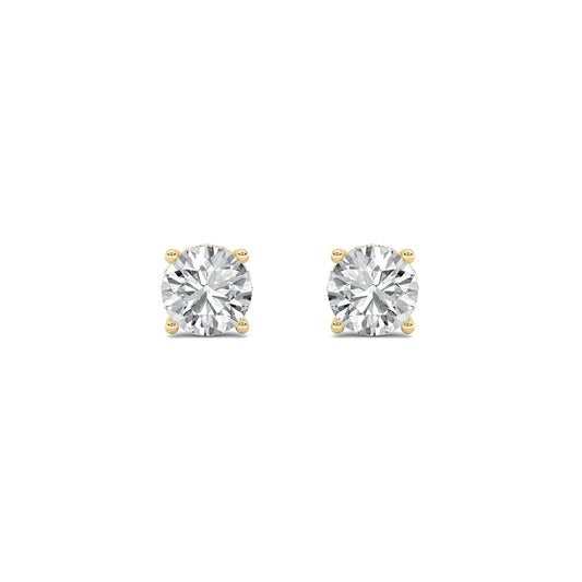 14K Gold 2.0 CTTW Lab Grown Diamond Round Stud Earrings