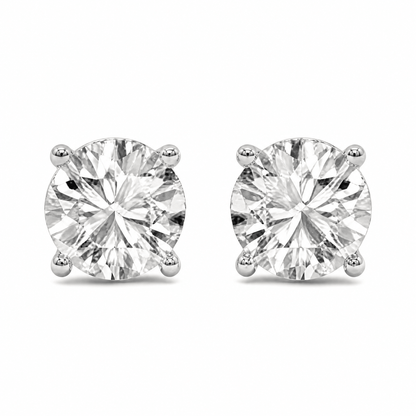 14K White Gold 1.0 CTTW Lab Grown Diamond Stud Earrings