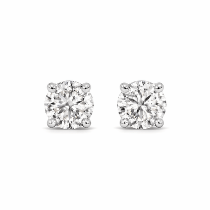 14K White Gold 2.0 CTTW Lab Grown Diamond Stud Earrings