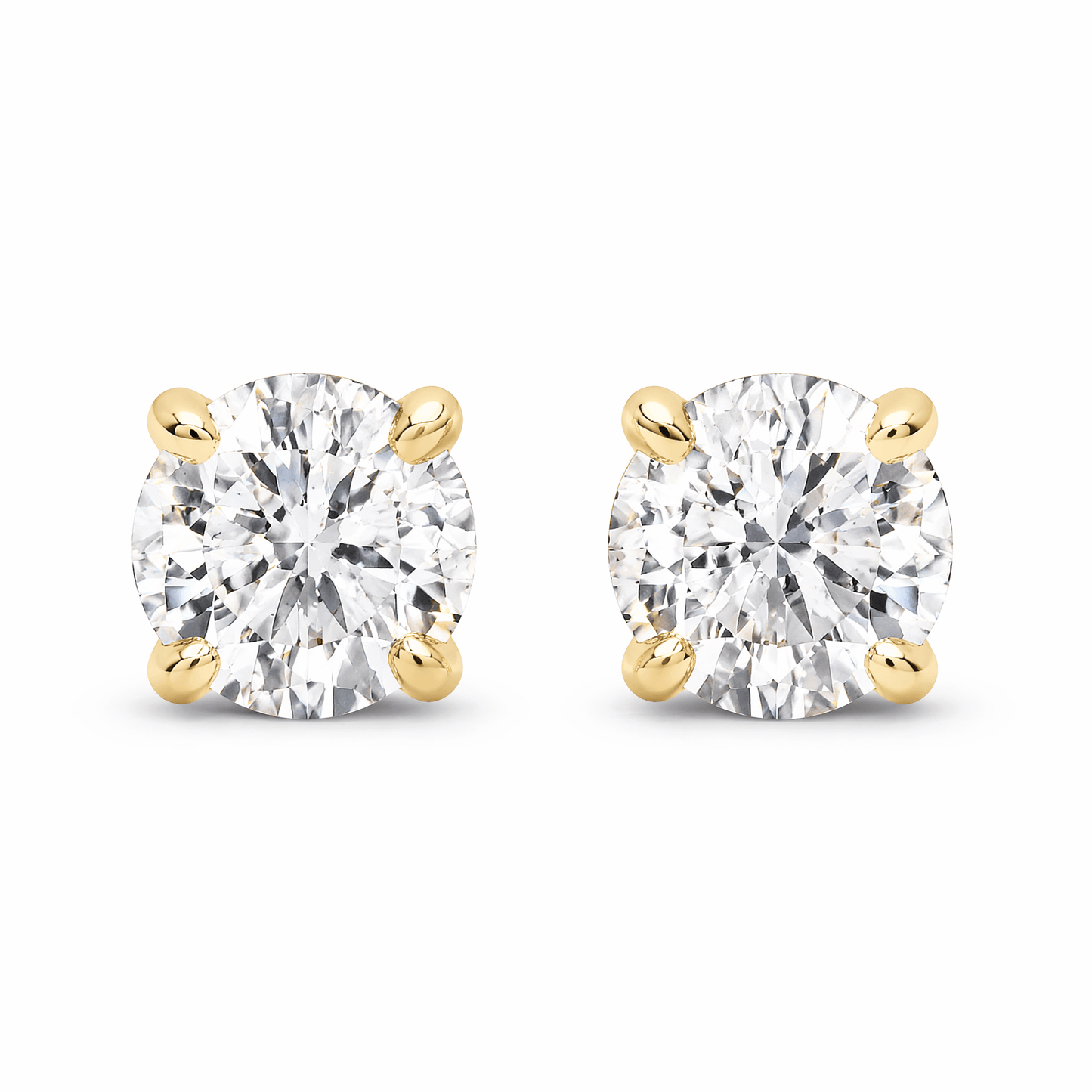 14K Gold 2.0 CTTW Lab Grown Diamond Stud Earrings