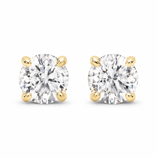 14K Gold 2.0 CTTW Lab Grown Diamond Stud Earrings