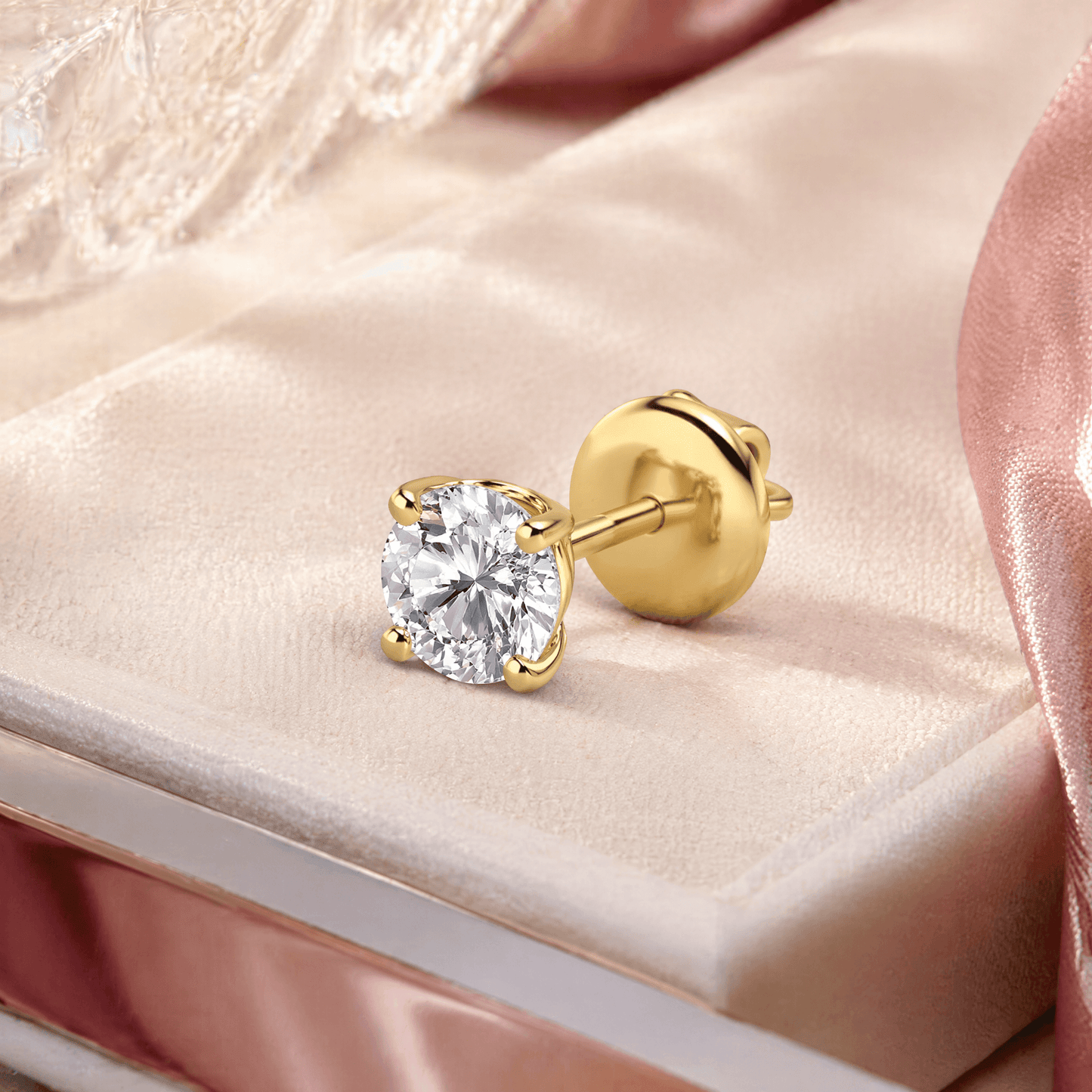 14K Gold 2.0 CTTW Lab Grown Diamond Stud Earrings