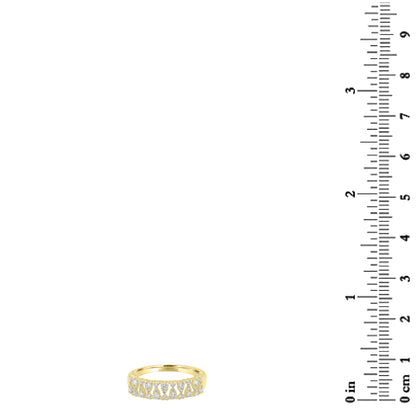 14K Gold Round Diamond Eternity Ring, .43 Carats, Sizes 6 to 8