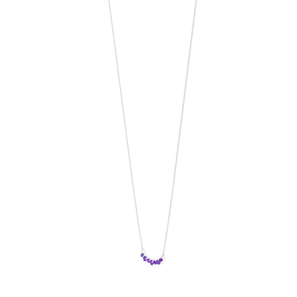 Gemistry Womens or Girls 14K Gold Girl Genuine Amethyst Stone Pendant Necklace with 18 Inch Cable Chain Birthstone Jewelry Gift For Her Birthday | Wedding | Anniversary