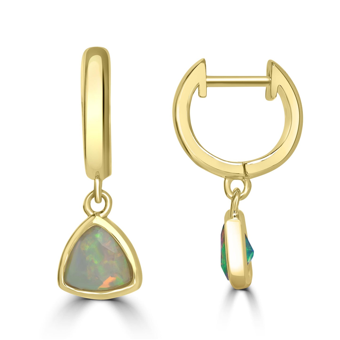 Gemistry Womens or Girls 925 Sterling Silver Genuine Opal Dangle Earrings.0.48 CT TW. Gemstone and Birthstone Jewelry Gift For Her. Birthday|Wedding|Anniversary.