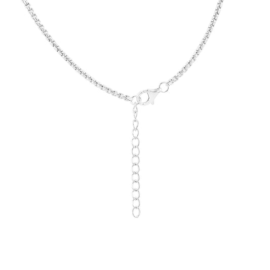 Sterling Silver Oval Sleeping Beauty Turquoise Frontal Necklace