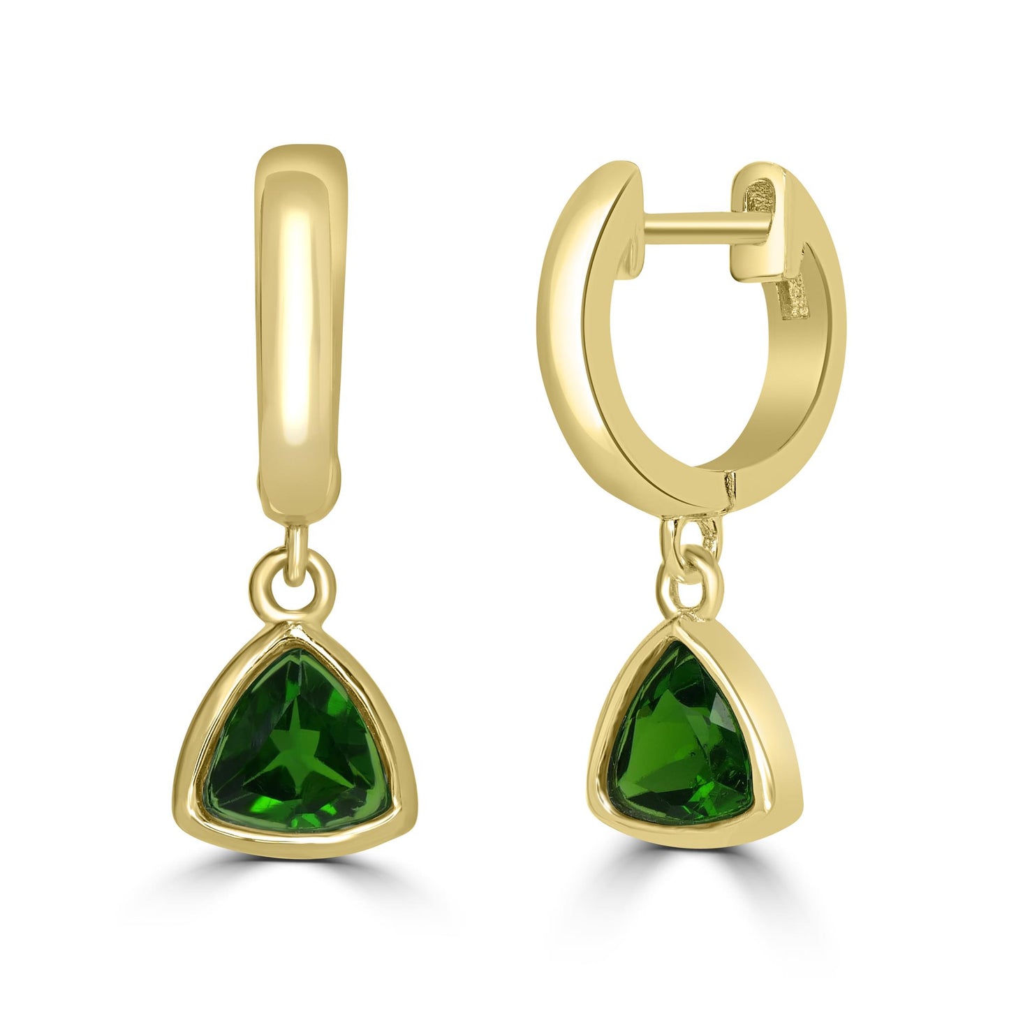 Gemistry Womens or Girls 925 Sterling Silver Genuine Chrome Diopside Dangle Earrings.0.82 CT TW. Gemstone and Birthstone Jewelry Gift For Her. Birthday|Wedding|Anniversary.