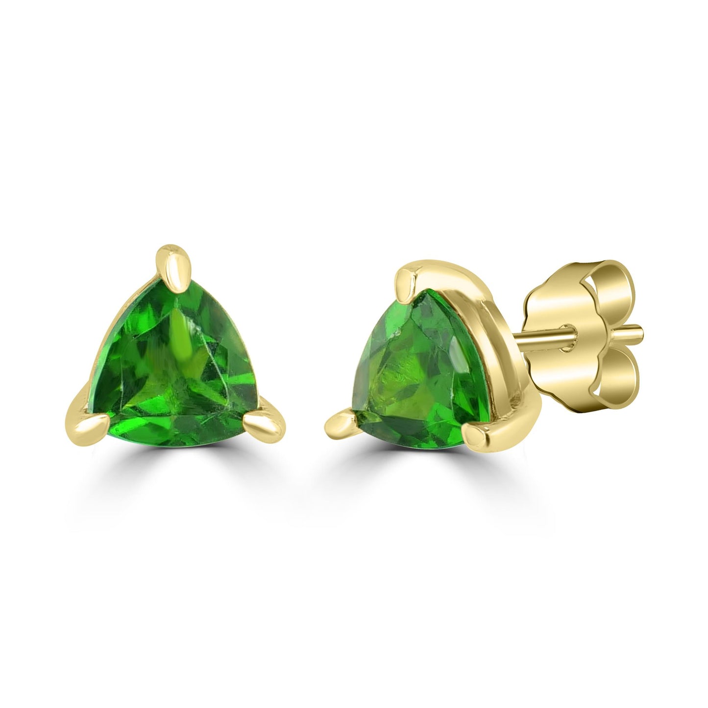 Gemistry Womens or Girls 925 Sterling Silver Genuine Chrome Diopside Stud Earrings. 0.8 CT TW. Gemstone and Birthstone Jewelry Gift For Her. Birthday|Wedding|Anniversary.