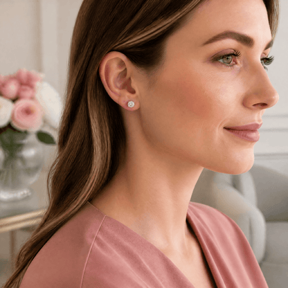 14K Gold 1.0 CTTW Lab Grown Diamond Stud Earrings