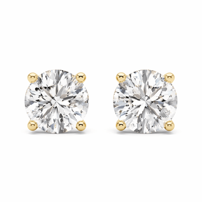 14K Gold 1.0 CTTW Lab Grown Diamond Stud Earrings